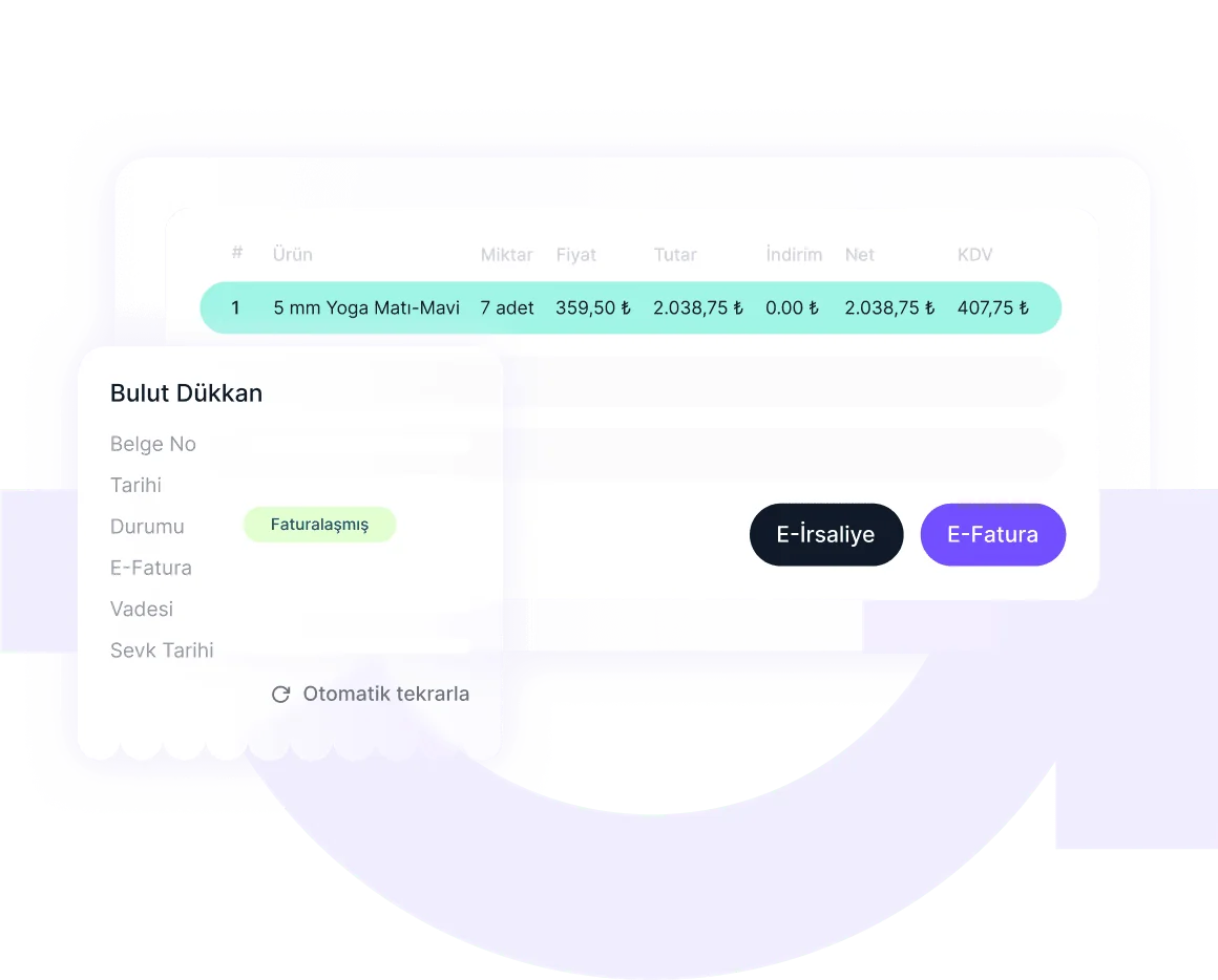 E Fatura Entegrasyonu